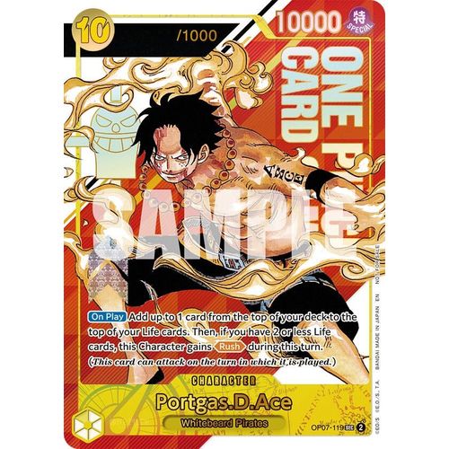 Portgas.D.Ace (Serial Numbered) (OP07-119) [One Piece Promotion Cards]