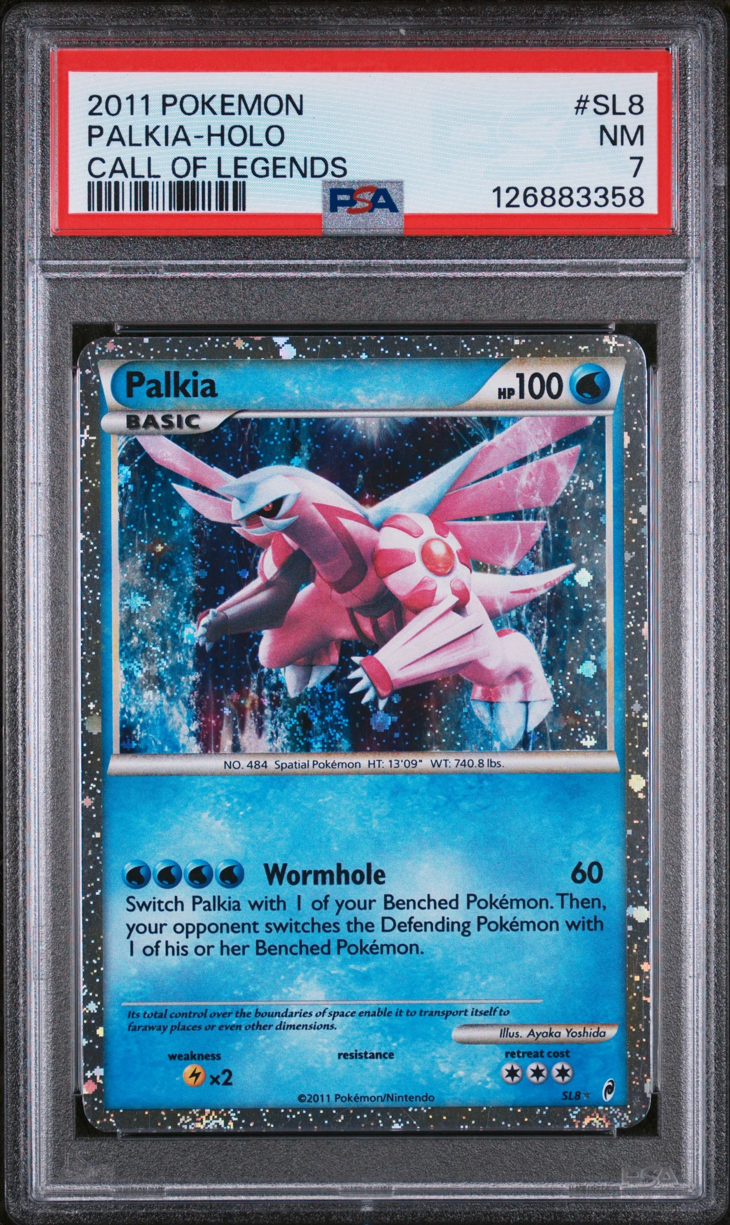 PSA NM 7 - 2011 POKEMON CALL OF LEGENDS #SL8 PALKIA-HOLO CALL OF LEGENDS