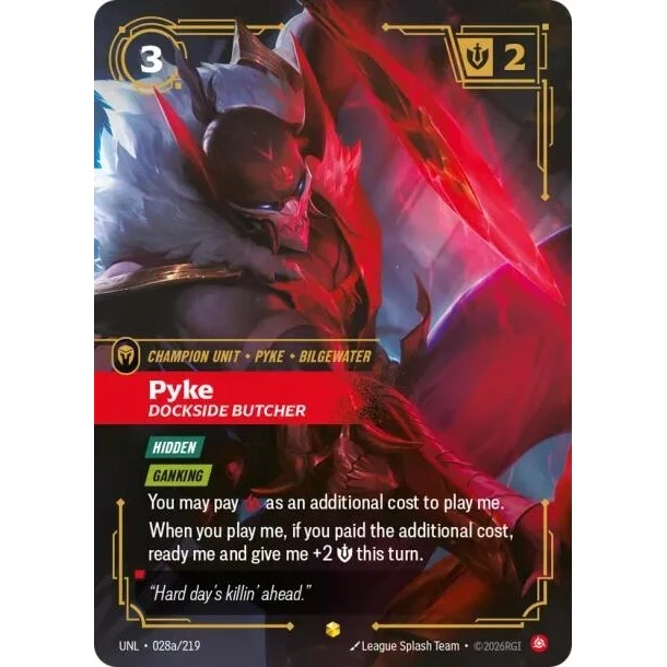 Pyke - Dockside Butcher (Alternate Art) (028a/219) (Unleashed)