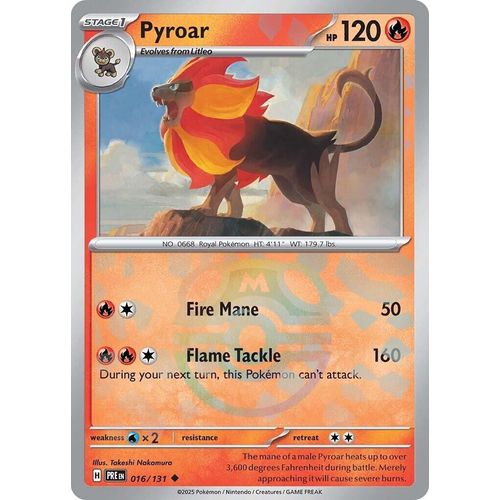 Pyroar (Master Ball Pattern) (016/131) [SV: Prismatic Evolutions]
