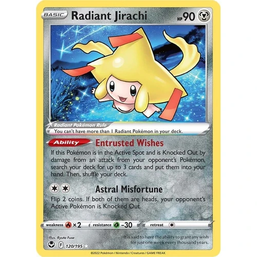 Radiant Jirachi (120/195) (SWSH12: Silver Tempest)