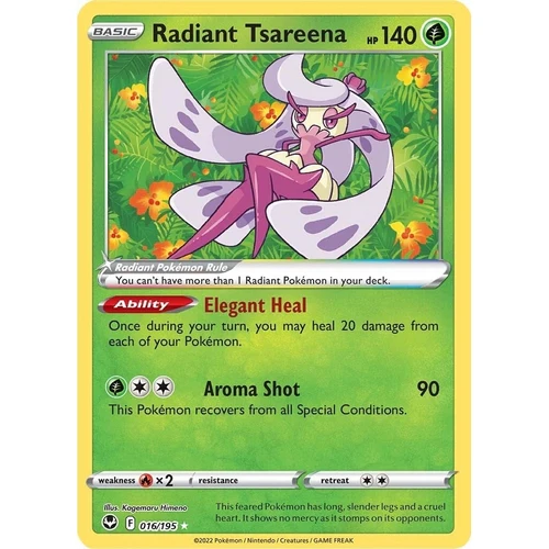 Radiant Tsareena (016/195) (SWSH12: Silver Tempest)