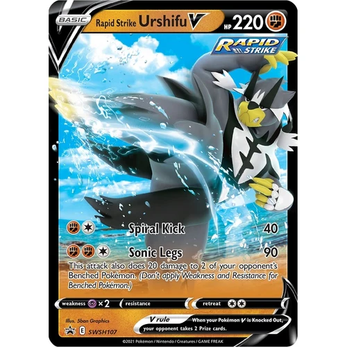 Rapid Strike Urshifu V - SWSH107 (SWSH107) (SWSH: Sword & Shield Promo Cards)