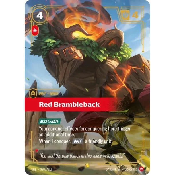Red Brambleback (Alternate Art) (029a/219) (Unleashed)