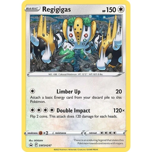Regigigas - SWSH247 (Cosmos Holo) (SWSH247) (SWSH: Sword & Shield Promo Cards)