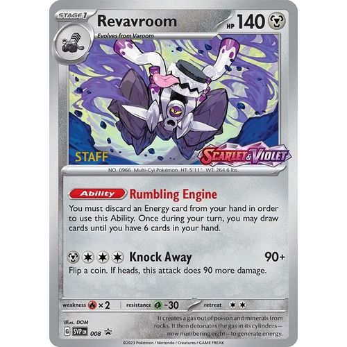Revavroom - 008 (Prerelease) [Staff] (008) (SV: Scarlet & Violet Promo Cards)