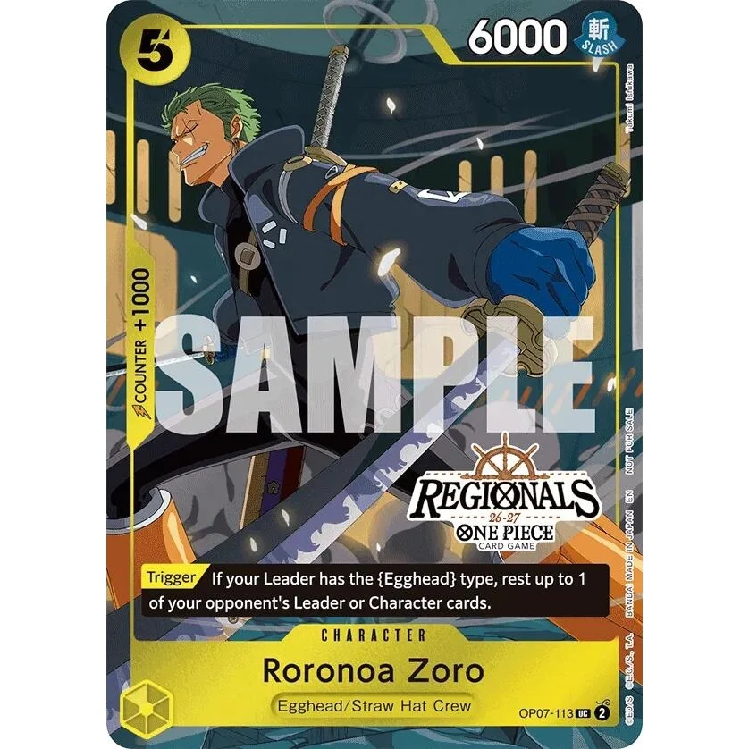 Roronoa Zoro (113) (Regional Participation Pack 2026 Vol.1) (OP07-113) (One Piece Promotion Cards)