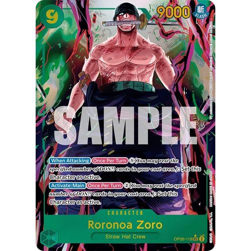 Roronoa Zoro (Alternate Art) (OP06-118) [Wings of the Captain]