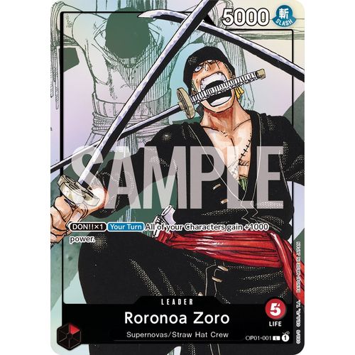 Roronoa Zoro - OP01-001 (Alternate Art) (OP01-001) [One Piece Promotion Cards]