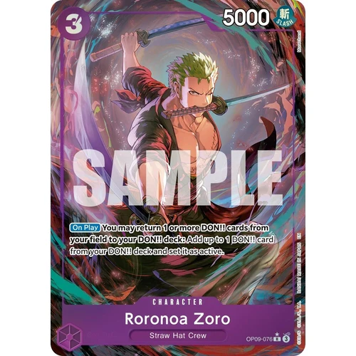 Roronoa Zoro - OP09-076 (Alternate Art) (OP09-076) (Premium Booster -The Best- Vol. 2)