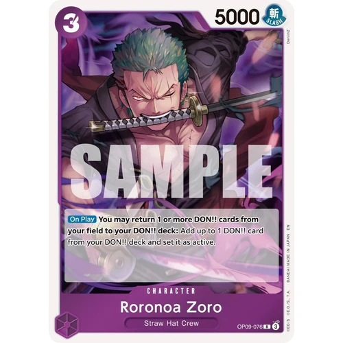 Roronoa Zoro - OP09-076 (OP09-076) (Premium Booster -The Best- Vol. 2)