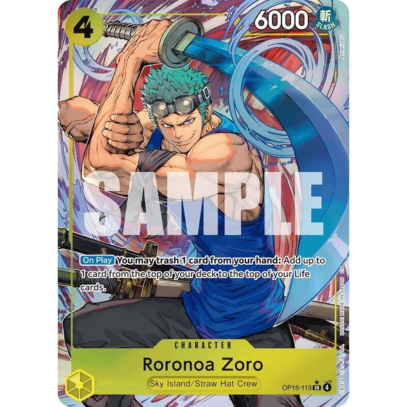 Roronoa Zoro (OP15-113) (Alternate Art) (OP15-113) (Adventure on Kami's Island)