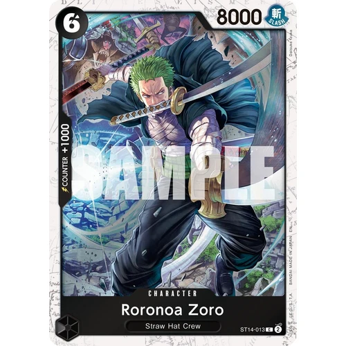 Roronoa Zoro - ST14-013 (Pirate Foil) (ST14-013) (Premium Booster -The Best- Vol. 2)