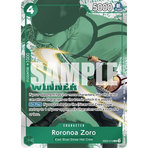Roronoa Zoro (Winner Pack 2025 Vol. 3) (EB02-019) (One Piece Promotion Cards)