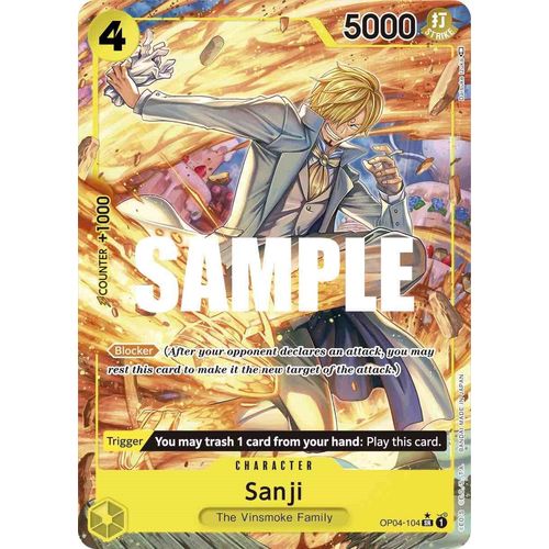 Sanji (104) (Alternate Art) (OP04-104) [Kingdoms of Intrigue]