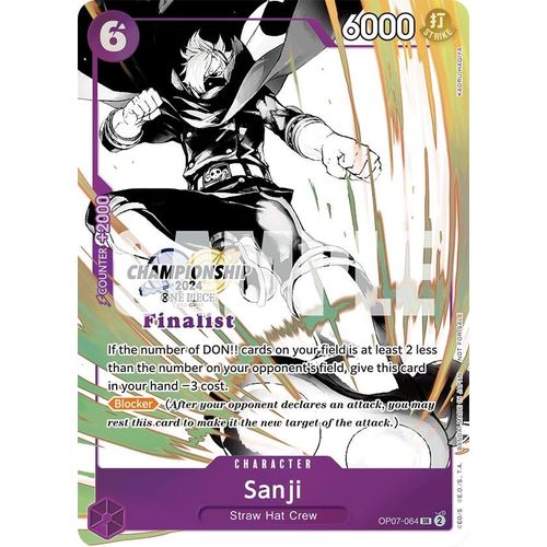 Sanji (Championship 2024 Finalist Card Set Vol. 2) (OP07-064) [One Piece Promotion Cards]