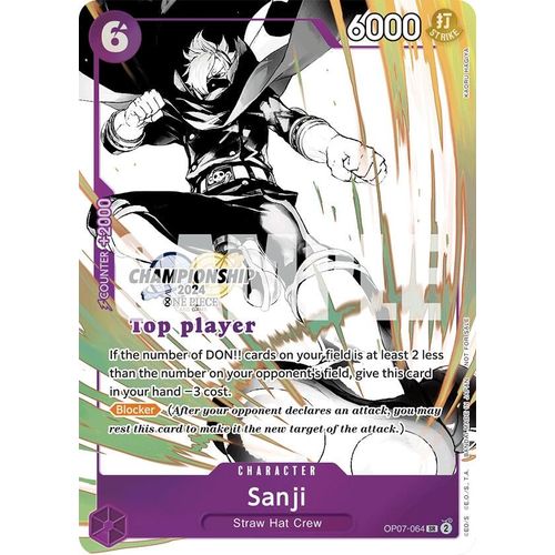Sanji (Championship 2024 Top Player Pack Vol. 2) (OP07-064) [One Piece Promotion Cards]