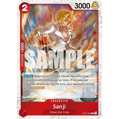 Sanji - ST21-003 (Pirate Foil) (ST21-003) (Premium Booster -The Best- Vol. 2)