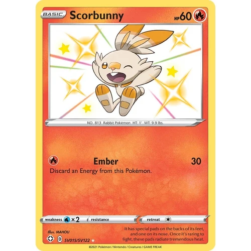 Scorbunny (SV015/SV122) (Shining Fates: Shiny Vault)