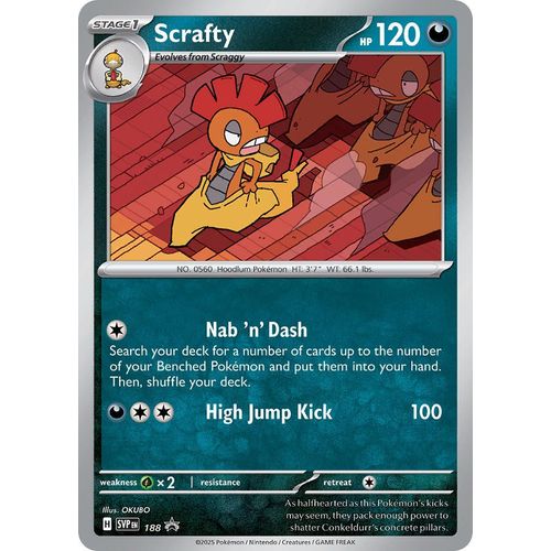 Scrafty - 188 (Cosmos Holo) (188) [SV: Scarlet & Violet Promo Cards]