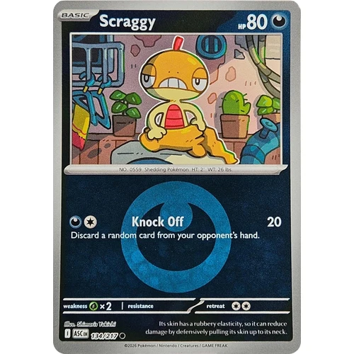 Scraggy (Energy Symbol Pattern) (134/217) (ME: Ascended Heroes)