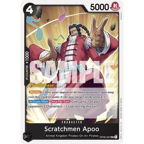 Scratchmen Apoo (OP08-087) [Two Legends Pre-Release Cards]