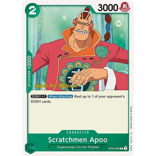 Scratchmen Apoo (ST02-008) [Super Pre-Release Starter Deck 2: Worst Generation]