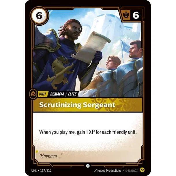Scrutinizing Sergeant (157/219) (Unleashed)
