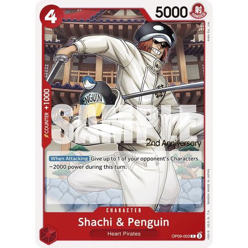 Shachi & Penguin (OP09-003) [Emperors in the New World: 2nd Anniversary Tournament Cards]