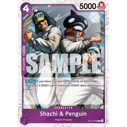 Shachi & Penguin (Pirate Foil) (ST10-008) (Premium Booster -The Best- Vol. 2)