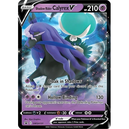 Shadow Rider Calyrex V - SWSH131 (SWSH131) (SWSH: Sword & Shield Promo Cards)
