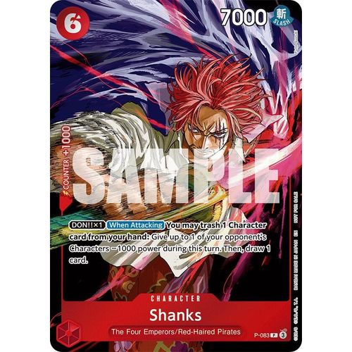 Shanks (Event Pack Vol. 6) (P-083) (One Piece Promotion Cards)