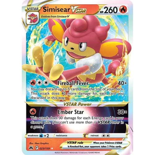 Simisear VSTAR (023/159) (Crown Zenith)