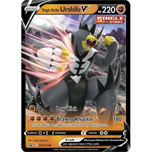 Single Strike Urshifu V - SWSH106 (SWSH106) (SWSH: Sword & Shield Promo Cards)