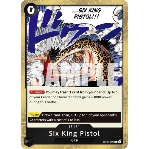 Six King Pistol (Reprint) (OP03-097) (Premium Booster -The Best- Vol. 2)