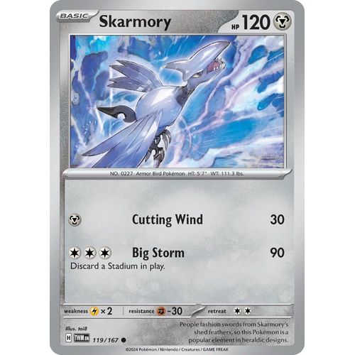 Skarmory (119/167) [SV06: Twilight Masquerade]
