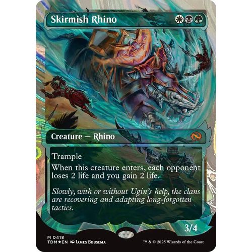Skirmish Rhino (Showcase) (Halo Foil) (418) (Tarkir: Dragonstorm)