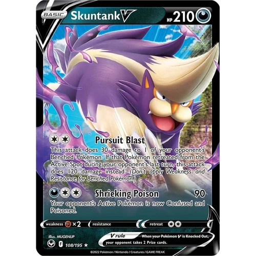 Skuntank V (108/195) (SWSH12: Silver Tempest)