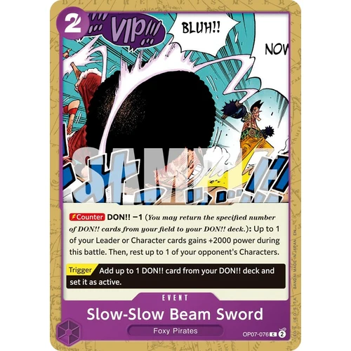 Slow-Slow Beam Sword (Reprint) (OP07-076) (Premium Booster -The Best- Vol. 2)