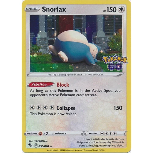Snorlax - 55/078 (Cosmos Holo) (055/078) (Miscellaneous Cards & Products)