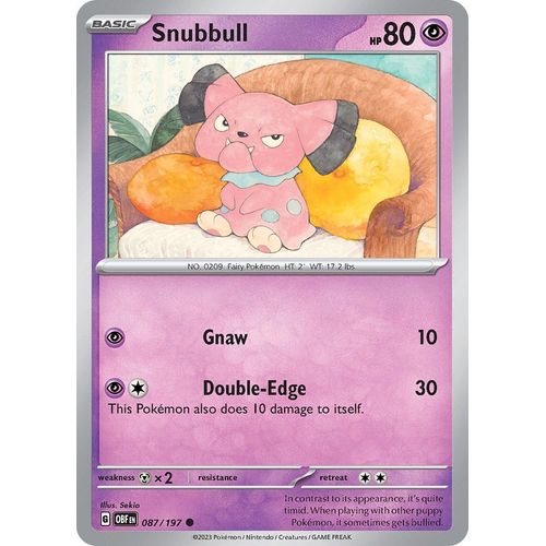 Snubbull (087/197) [SV03: Obsidian Flames]