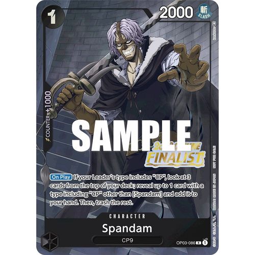 Spandam (Offline Regional 2023) [Finalist] (OP03-086) [One Piece Promotion Cards]