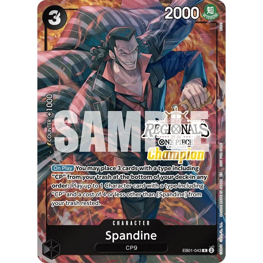 Spandine (Offline Regional Champion Card Set 2025 Vol.1) (EB01-043) (One Piece Promotion Cards)