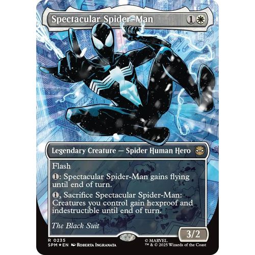 Spectacular Spider-Man (0235) (Borderless) (Textured Foil) (235) (Marvel's Spider-Man)