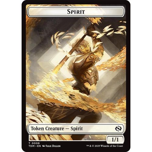 Spirit (0006) // Spirit (0007) Double-Sided Token (6 // 7) (Tarkir: Dragonstorm)