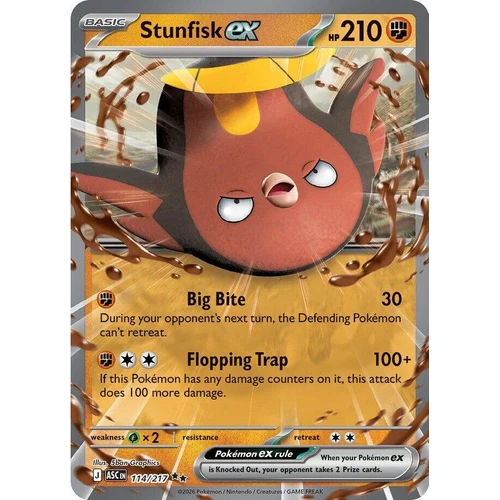 Stunfisk ex (114/217) (ME: Ascended Heroes)