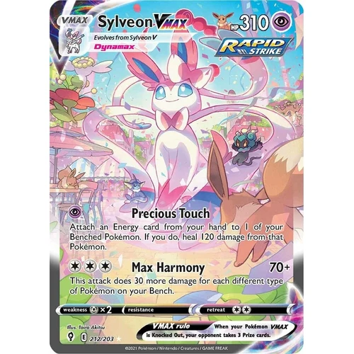 Sylveon VMAX (Alternate Art Secret) (212/203) (SWSH07: Evolving Skies)