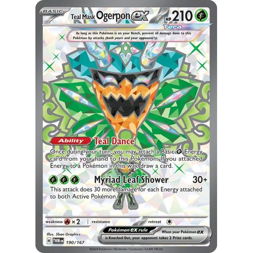 Teal Mask Ogerpon ex (190/167) [SV06: Twilight Masquerade]