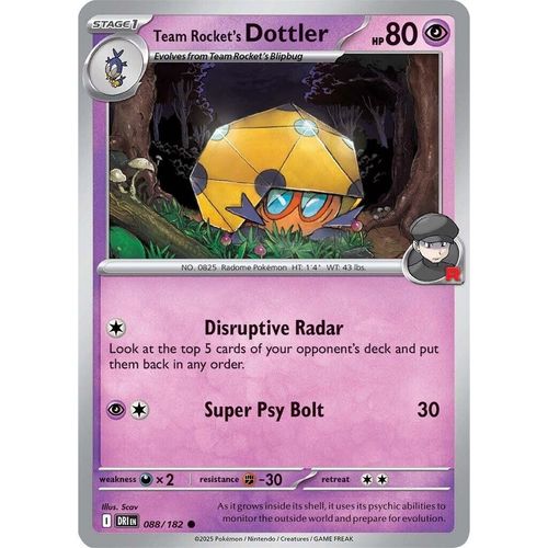 Team Rocket's Dottler (088/182) (SV10: Destined Rivals)