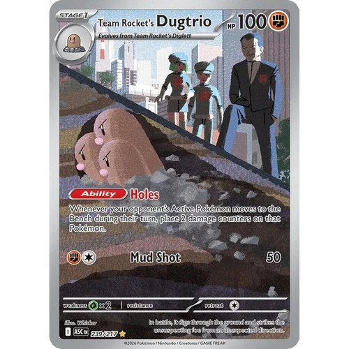 Team Rocket's Dugtrio (239/217) (ME: Ascended Heroes)